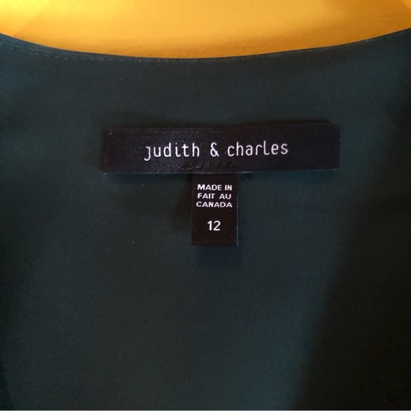 J&C Dark Green Wrap Dress - Picture 2 of 5